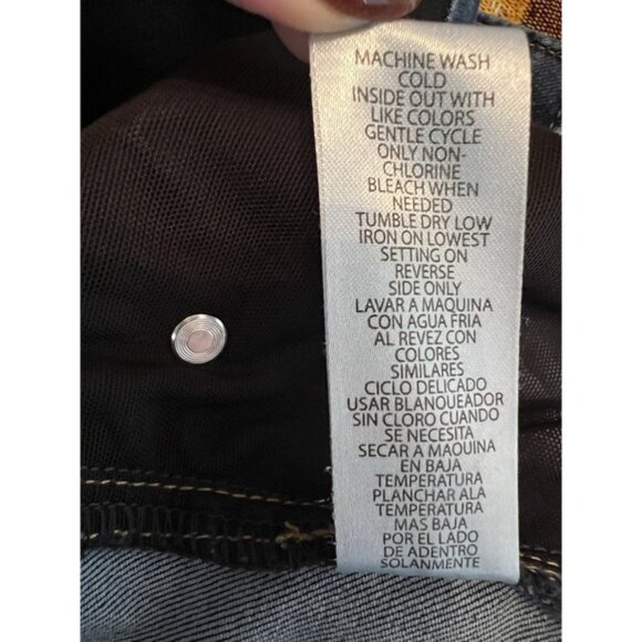 Democracy "Ab"Solution High Rise Wide Leg Trouser Stretch Jeans Slimming Size 10 - Picture 8 of 9